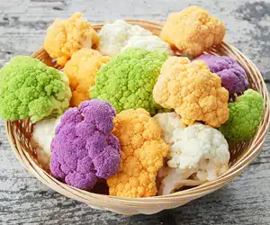 multicolored cauliflower